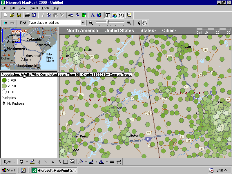 Microsoft MapPoint 2000 - Stats 2