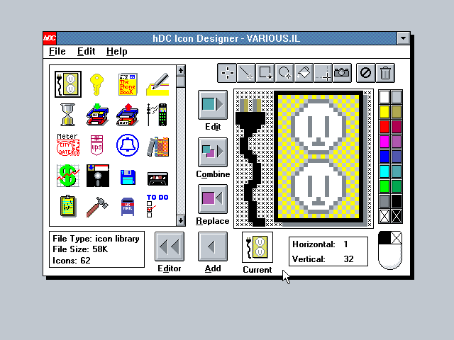 hDC Icon Designer 2.0 - Edit