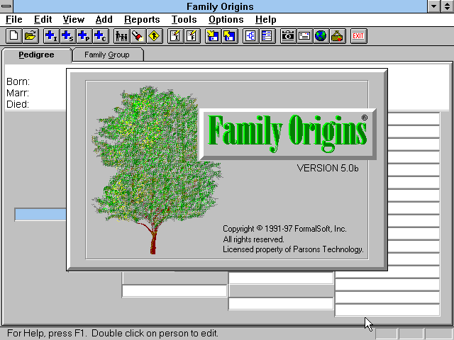 Family Origins Deluxe 5.0b - Splash