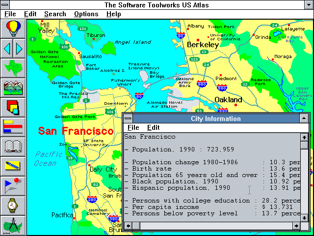 US Atlas 3.0 - City Info
