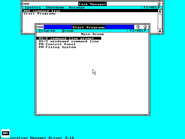 MS OS2 SDK 1.03 - Desktop