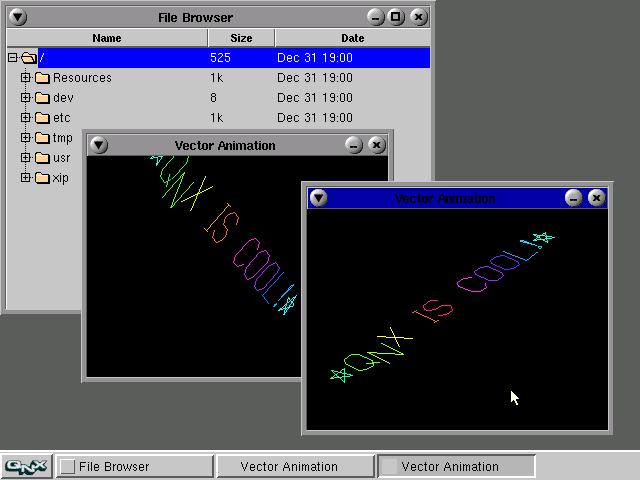 QNX 144mb Demo - File Manager