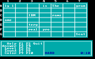 IBM Scattergrams 1.00 - Solve