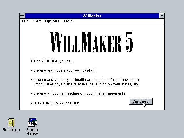WillMaker 5.0.6 - Wizard