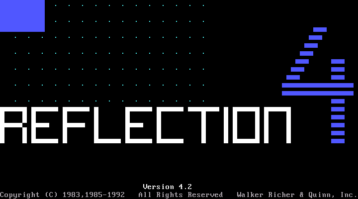 Reflection 4 4.2 for DOS - Splash