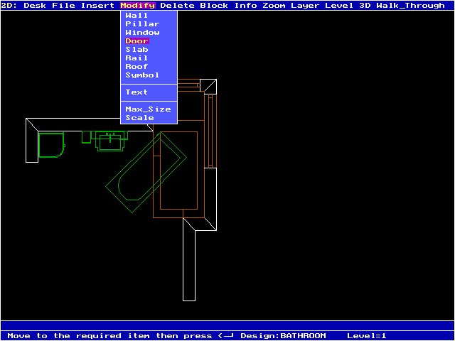 myHouse 1.11 for DOS - 2D