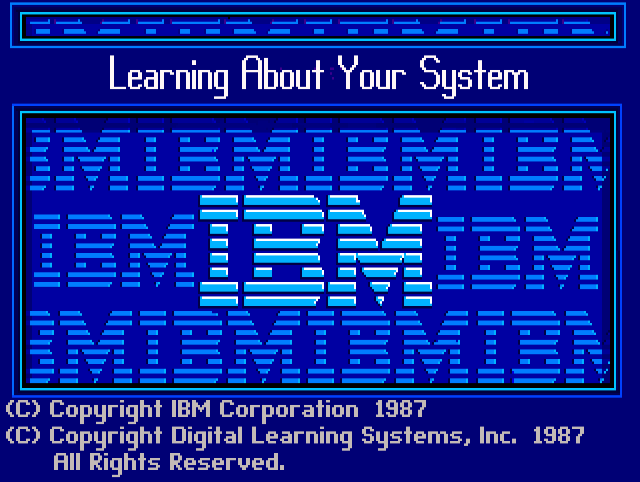 IBM Personal System-2 Model 30 Starter Diskette 1.00 - Tour