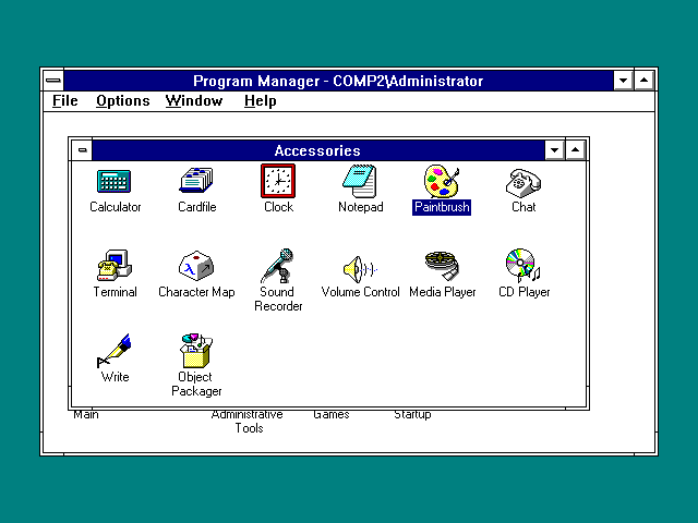 Microsoft Windows NT 3.1 - ProgMan