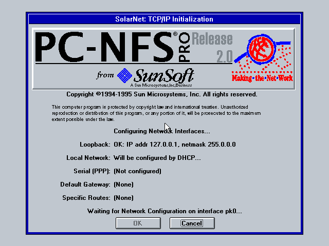 PC-NFS Pro 2.0 - Splash