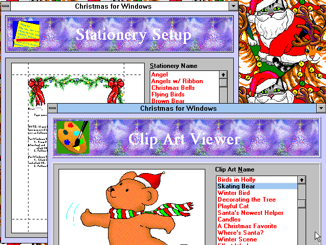 Xmas for Windows v8 - Templates